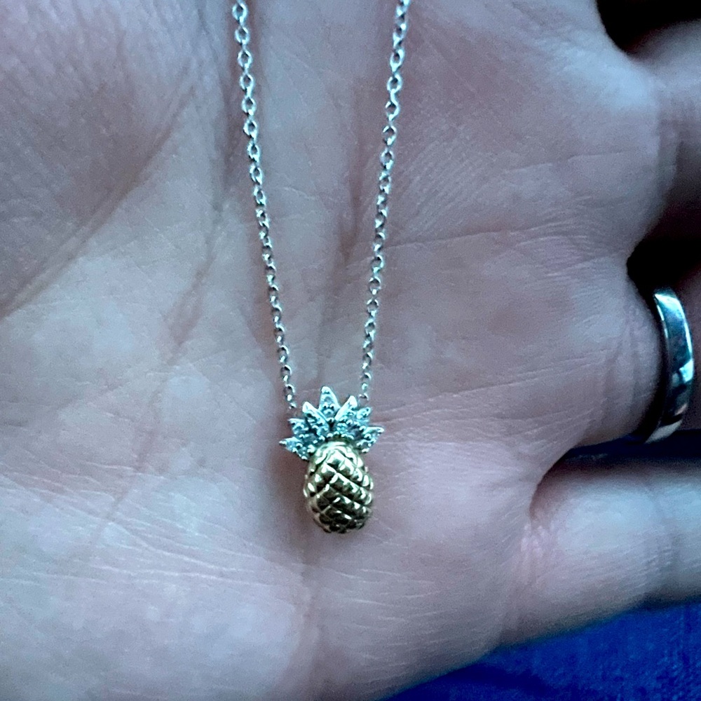 Kay Jewelers Gold & Diamond Pineapple necklace